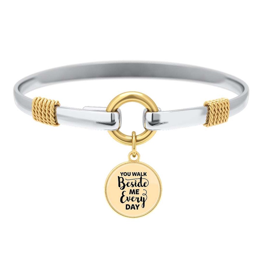 Bracelets & Anklets Coordonné | Walk Beside Me - Two-Tone Custom Charm Bracelet Gold