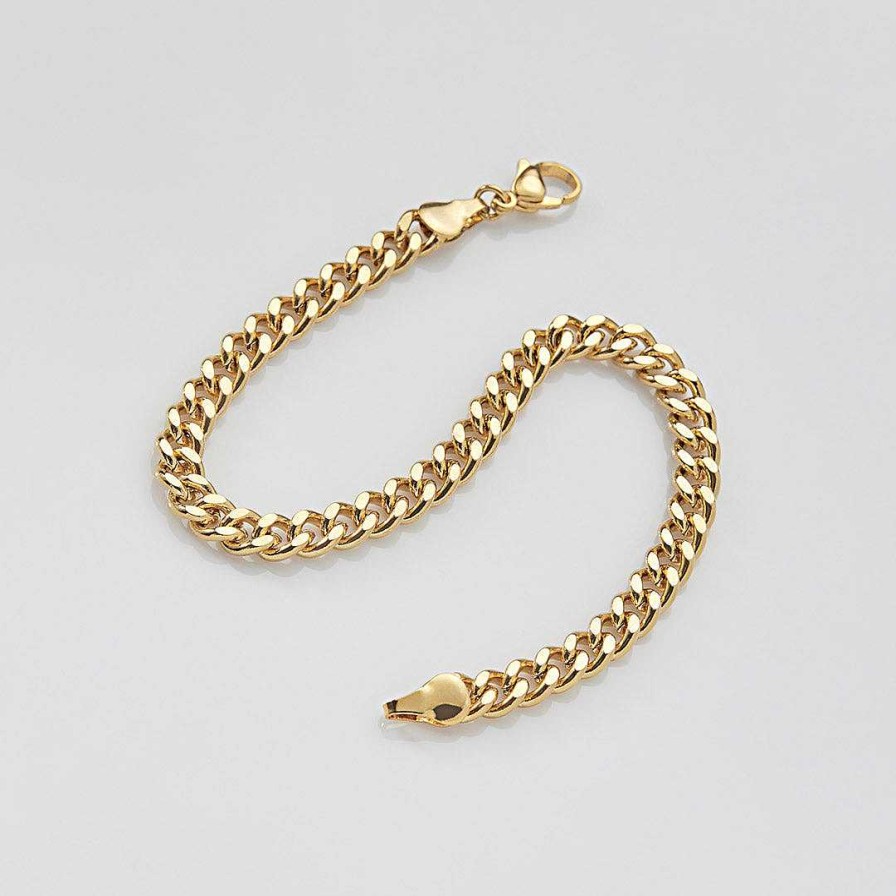 Bracelets & Anklets Coordonné | Cuban Link Bracelet 18K Gold Plated