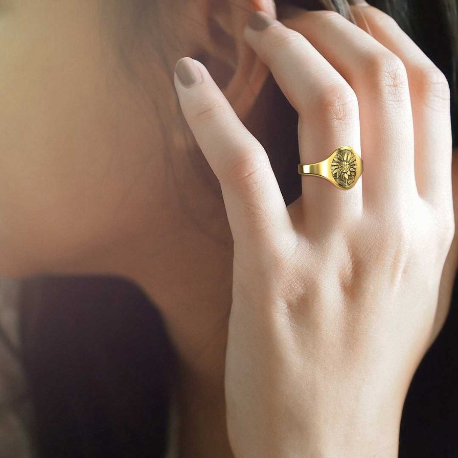 Rings Coordonné | Sunflower Ring 18K Gold Plated