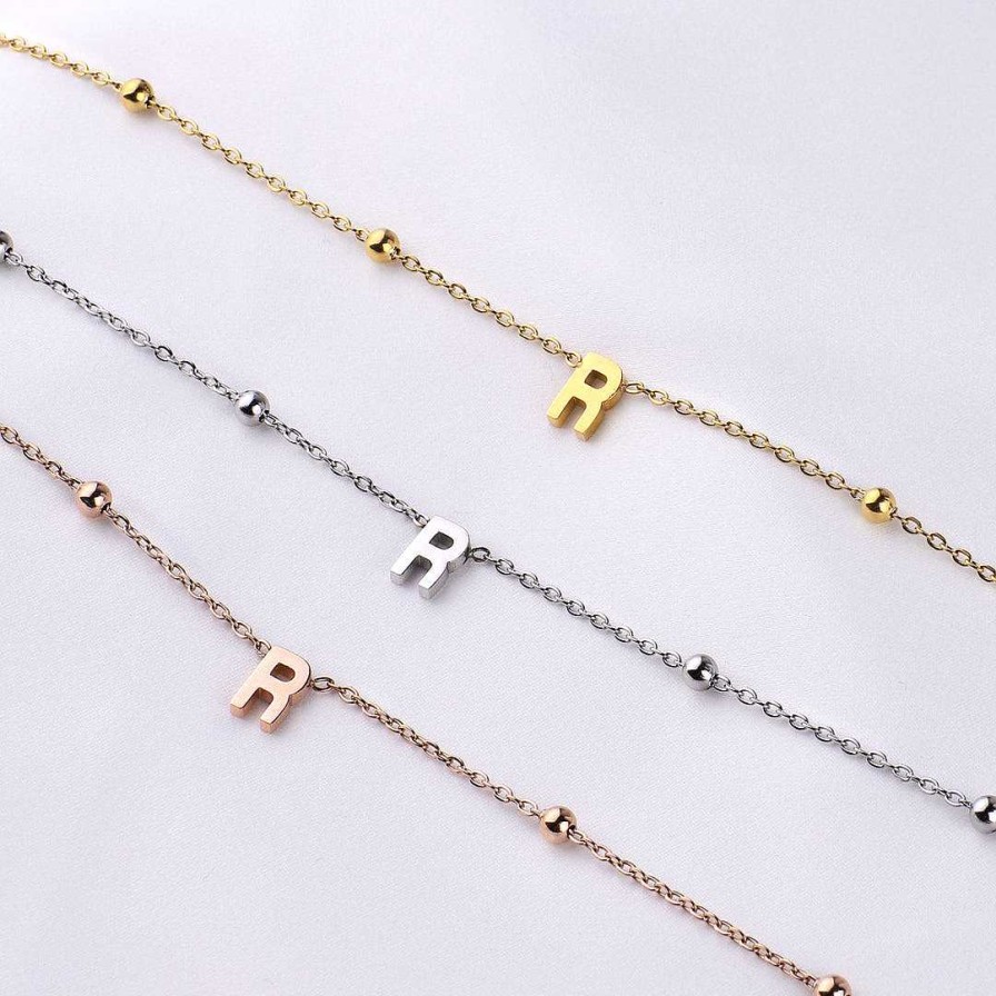 Necklaces Coordonné | Initial Satellite Necklace 18K Gold Plated