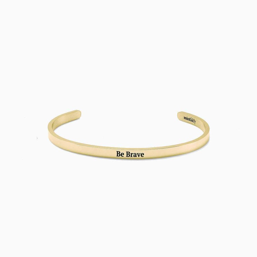 Bracelets & Anklets Coordonné | Personalized Thin Cuff Bracelet 18K Gold Plated