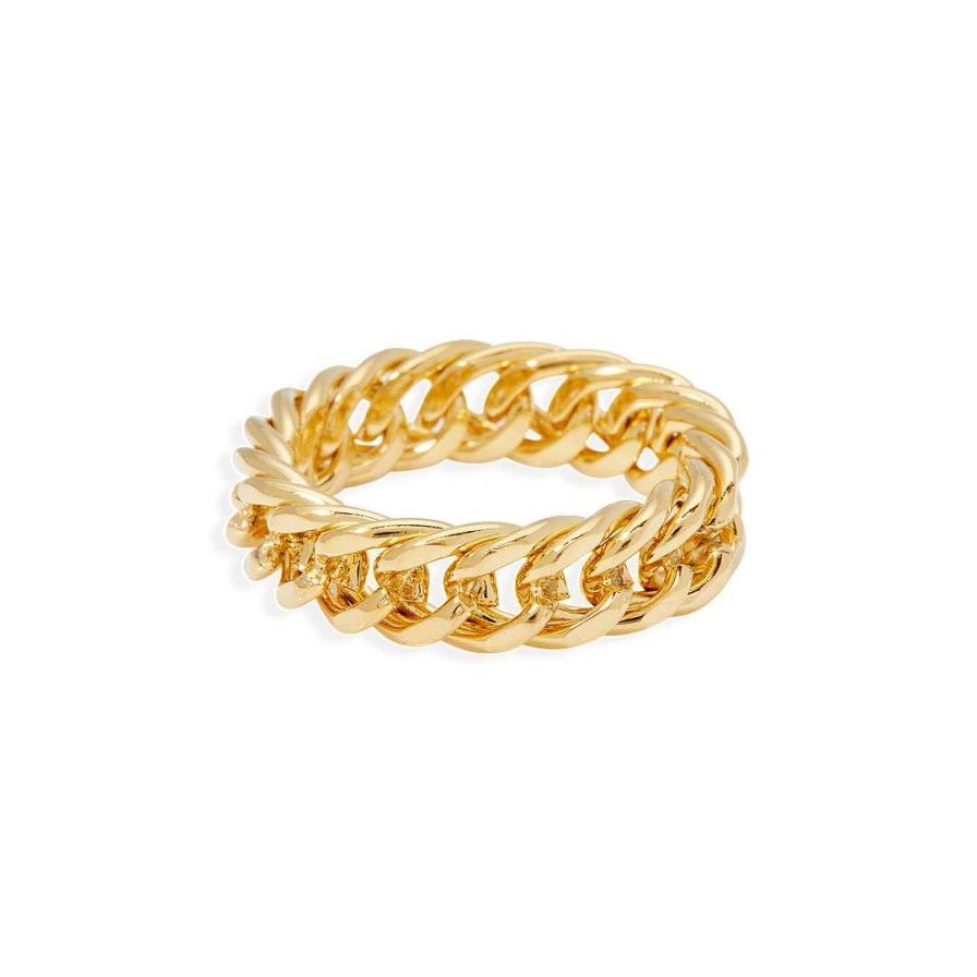 Rings Coordonné | Curb Chain Ring 18K Gold Plated