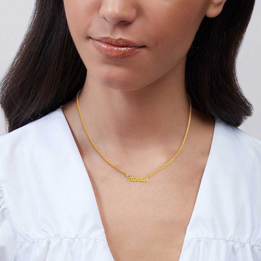 Necklaces Coordonné | Darling Name Necklace 18K Gold Plated