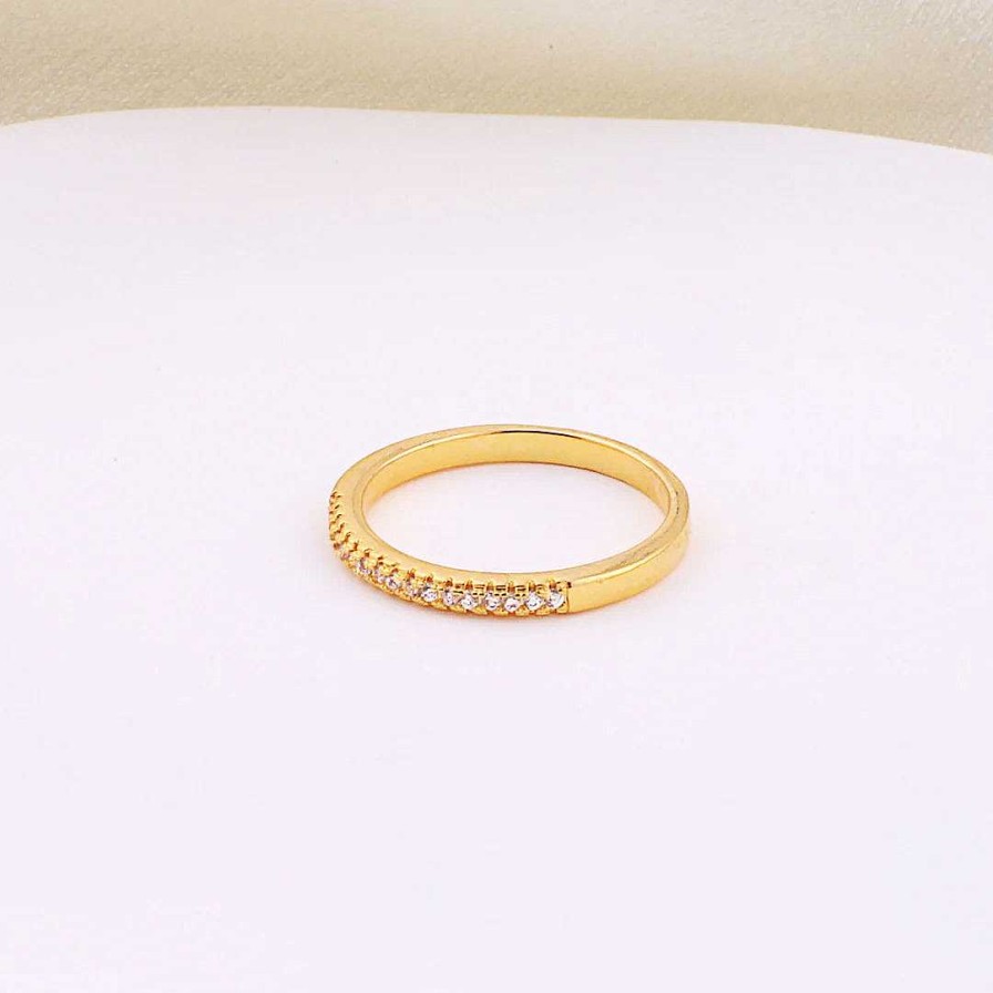 Rings Coordonné | Stackable Diamond Ring 18K Gold Plated