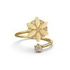 Rings Coordonné | Adjustable Opal Flower Spinning Fidget Ring Gold