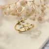 Rings Coordonné | Adjustable Leaf Ring 18K Gold Plated