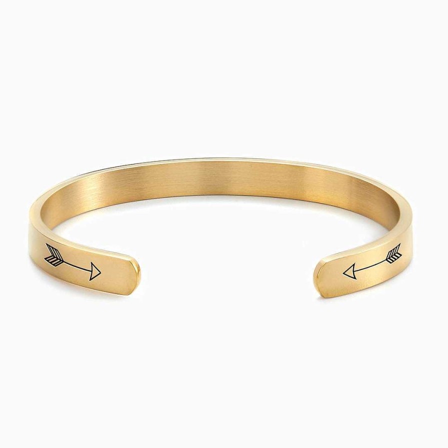 Bracelets & Anklets Coordonné | Progress, Not Perfection External Personalizable Cuff Bracelet 18K Gold Plated