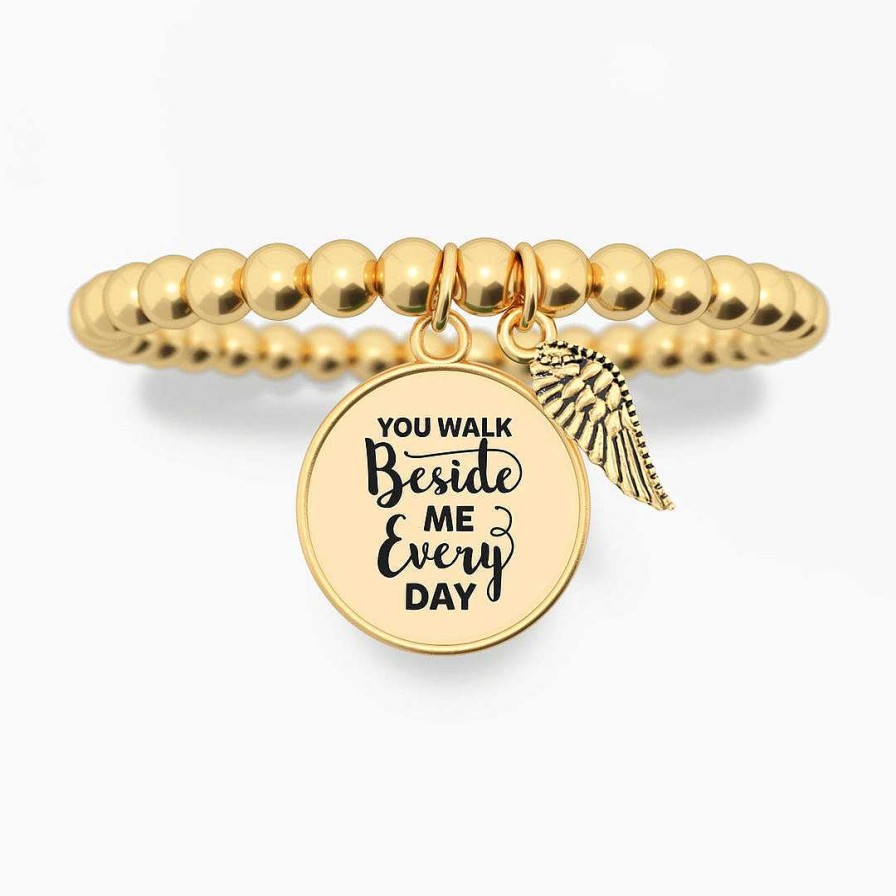 Bracelets & Anklets Coordonné | Walk Beside Me - Diana Custom Charm Bracelet Gold