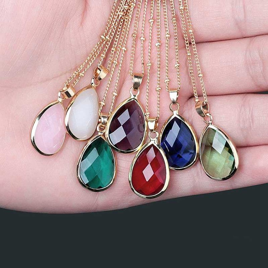 Necklaces Coordonné | Birthstone Drop Pendant Necklace