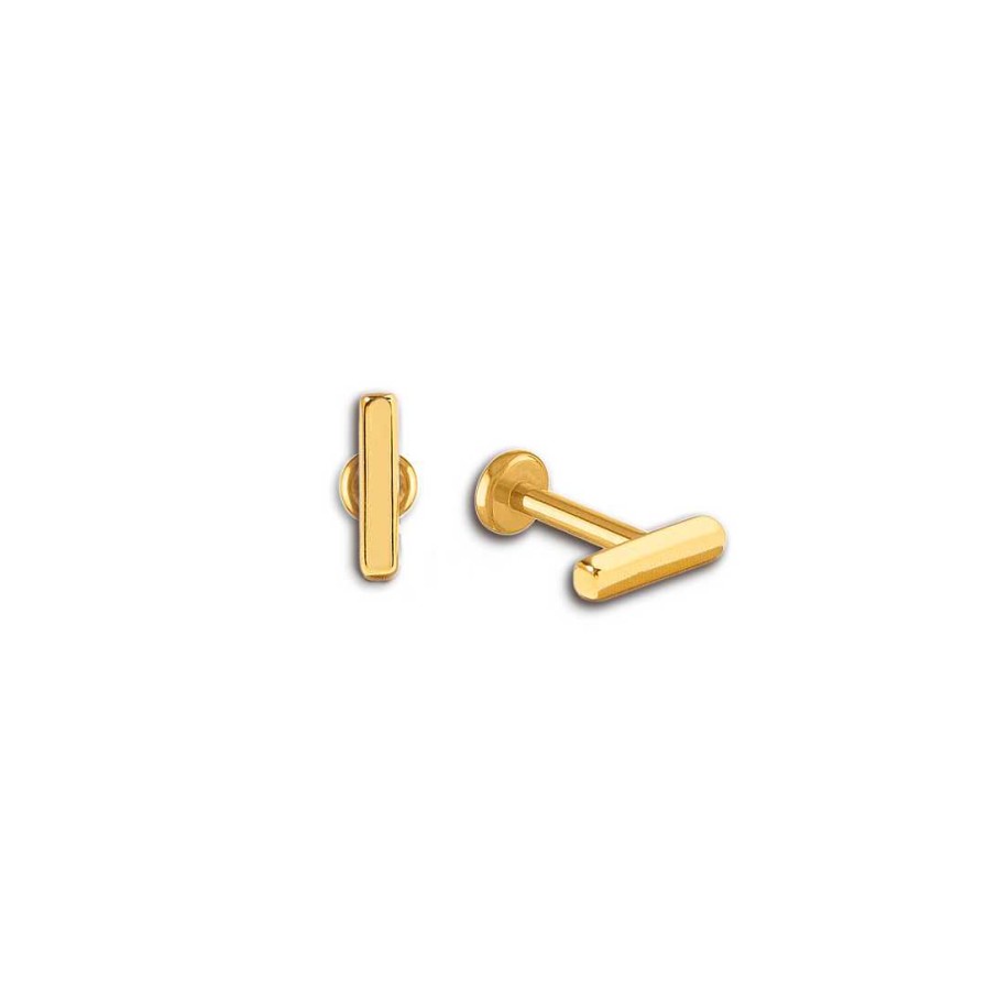 Earrings Coordonné | Little Bar Sleeper Earrings Gold