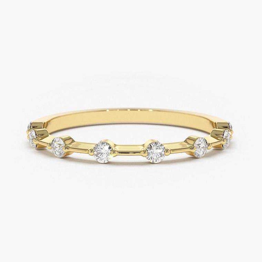 Rings Coordonné | Ultra Thin Floating Eternity Band 18K Gold Plated