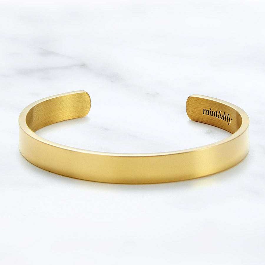 Bracelets & Anklets Coordonné | You Are Enough Personalizable Cuff Bracelet 18K Gold Plated