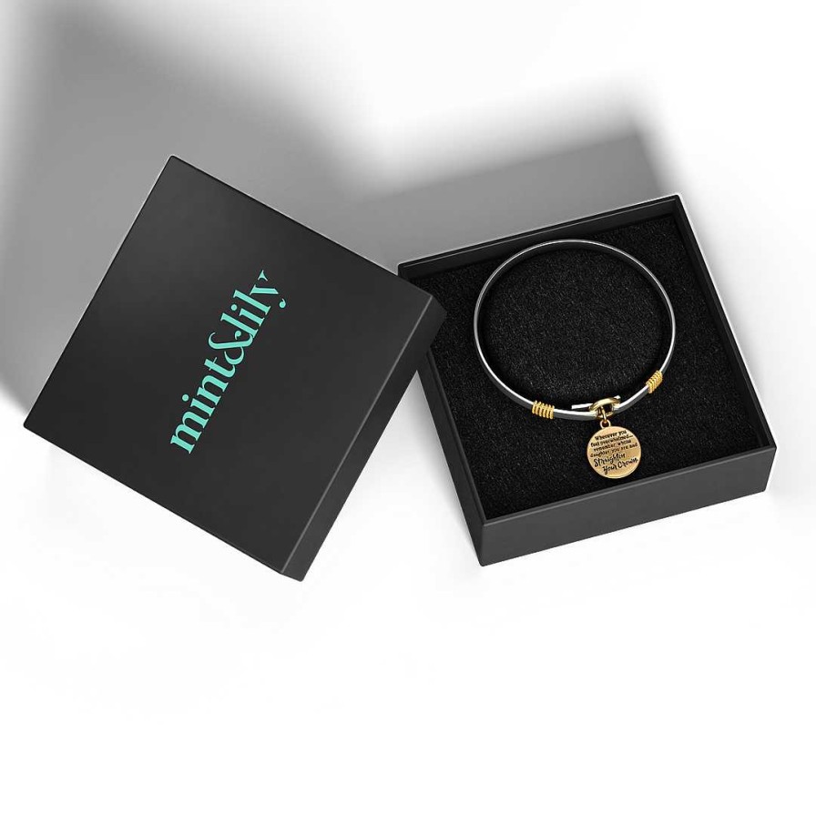 Bracelets & Anklets Coordonné | Straighten Your Crown - Two-Tone Charm Bracelet Gold