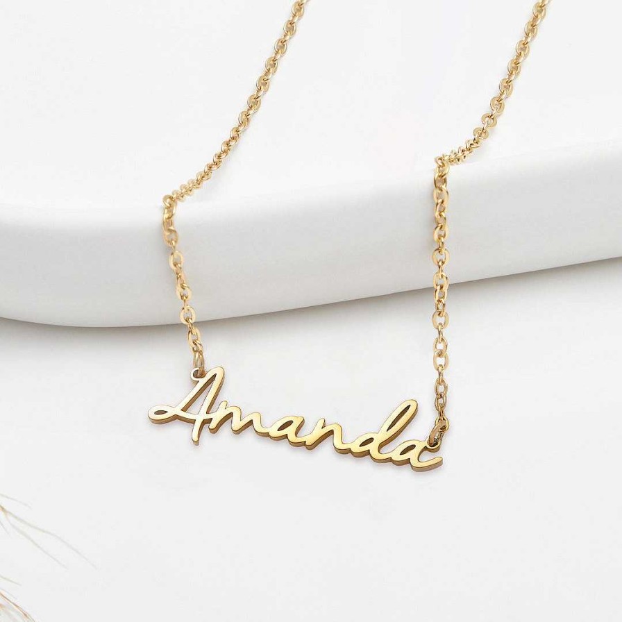 Necklaces Coordonné | Personalized Name Necklace | Choose From 9 Styles 18K Gold Plated