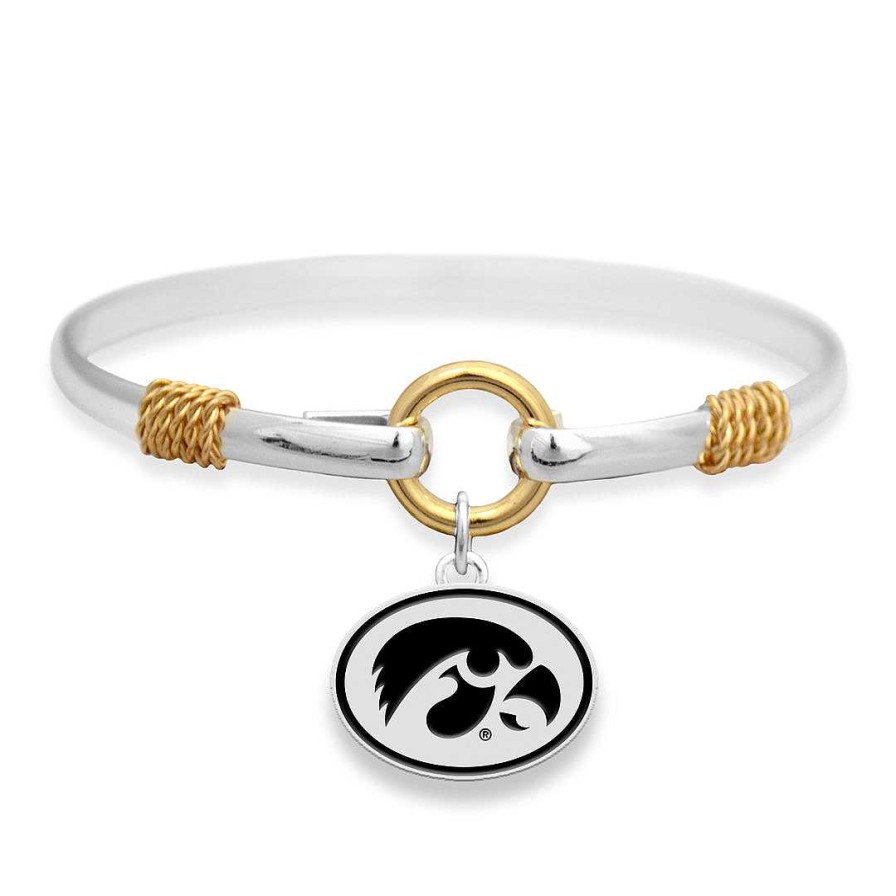 Bracelets & Anklets Coordonné | Iowa Hawkeyes Two-Tone Bracelet