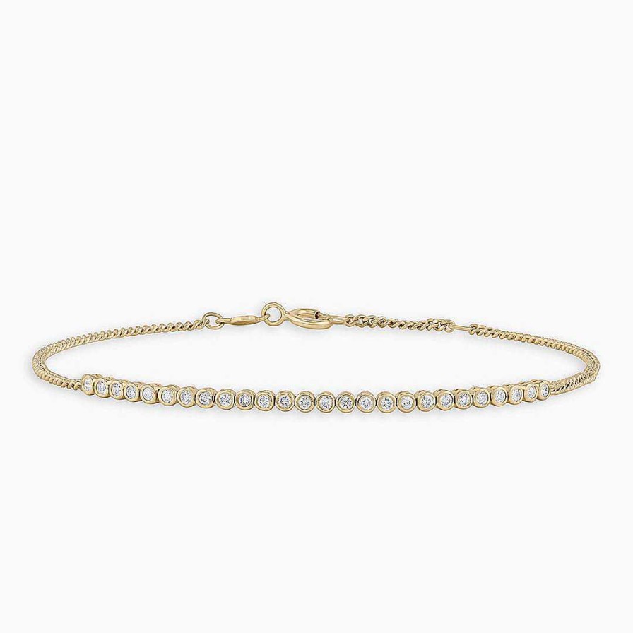 Bracelets & Anklets Coordonné | Bezel Set Row Bracelet 18K Gold Plated