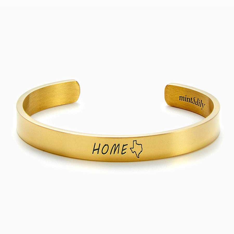 Bracelets & Anklets Coordonné | Texas Is Home External Personalizable Cuff Bracelet 18K Gold Plated