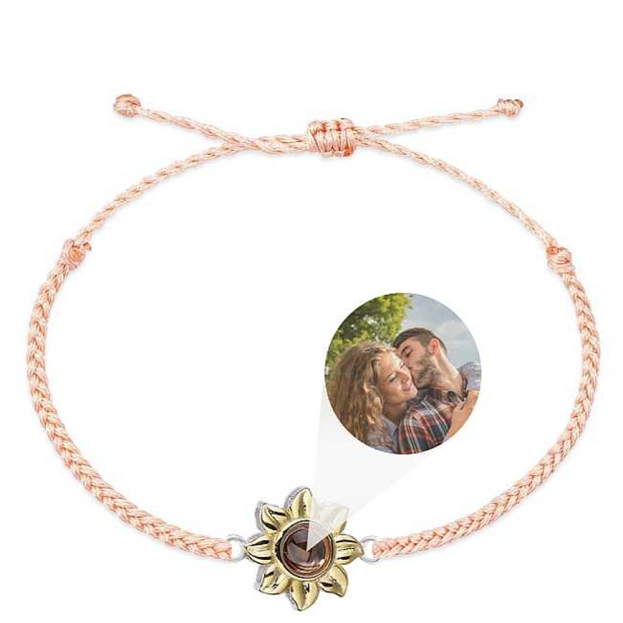 Bracelets & Anklets Coordonné | Sunflower Photo Bracelet Pink