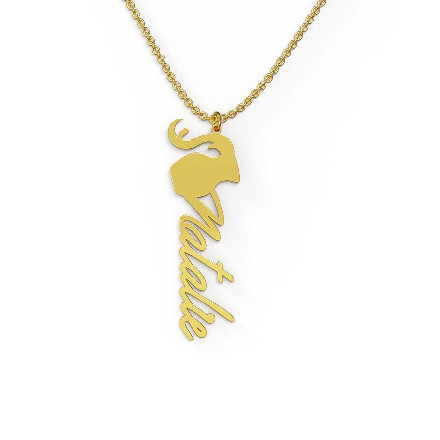 Necklaces Coordonné | Zodiac Symbol Name Necklace 18K Gold Plated