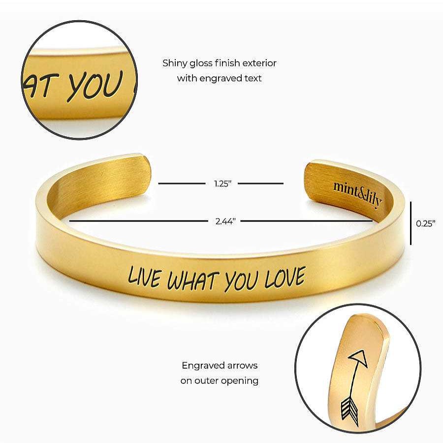 Bracelets & Anklets Coordonné | Live What You Love External Personalizable Cuff Bracelet 18K Gold Plated