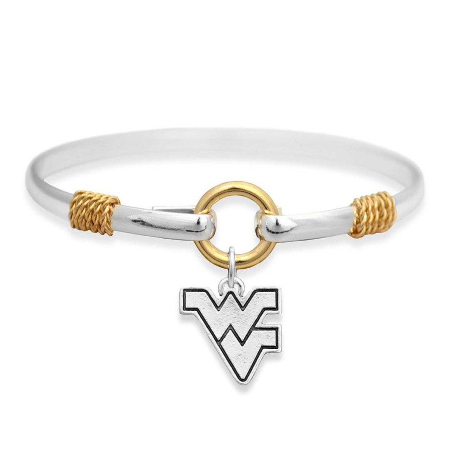 Bracelets & Anklets Coordonné | West Virginia Mountaineers Two-Tone Bracelet