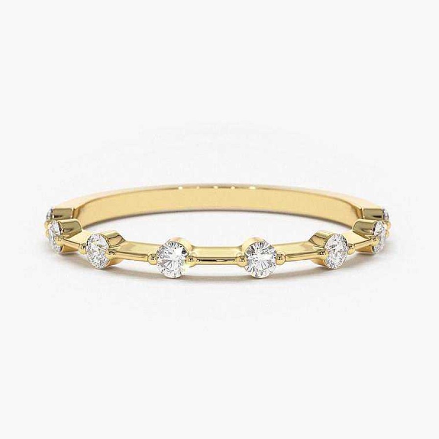 Rings Coordonné | Ultra Thin Floating Eternity Band 18K Gold Plated