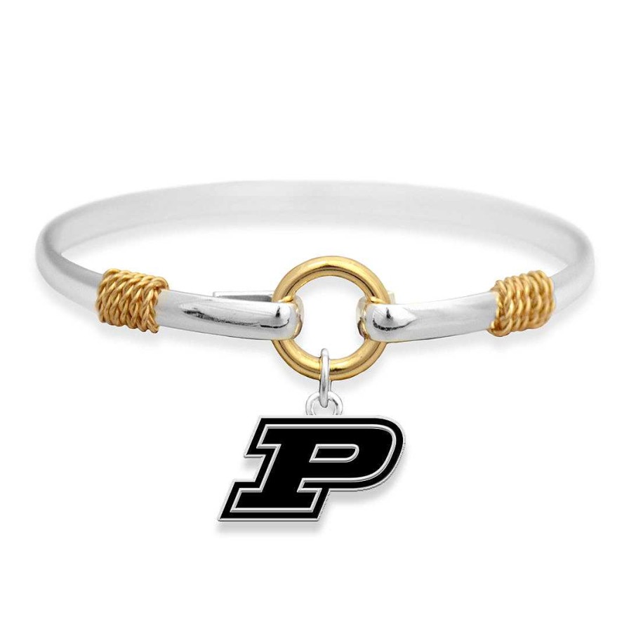 Bracelets & Anklets Coordonné | Purdue Boiler Makers Two-Tone Bracelet