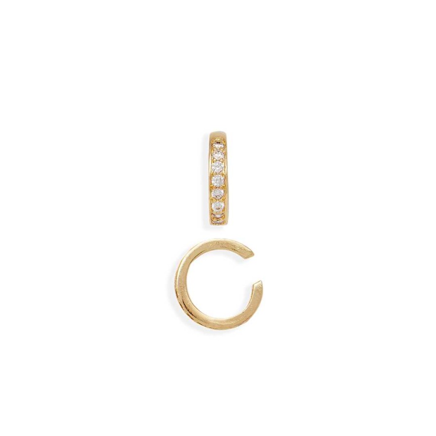 Earrings Coordonné | Pave Ear Cuffs 18K Gold Plated