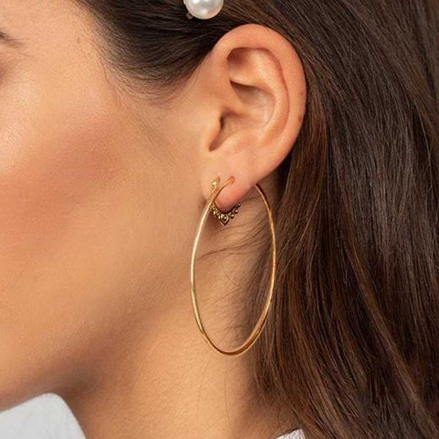 Earrings Coordonné | Endless Hoop Earrings 18K Gold Plated