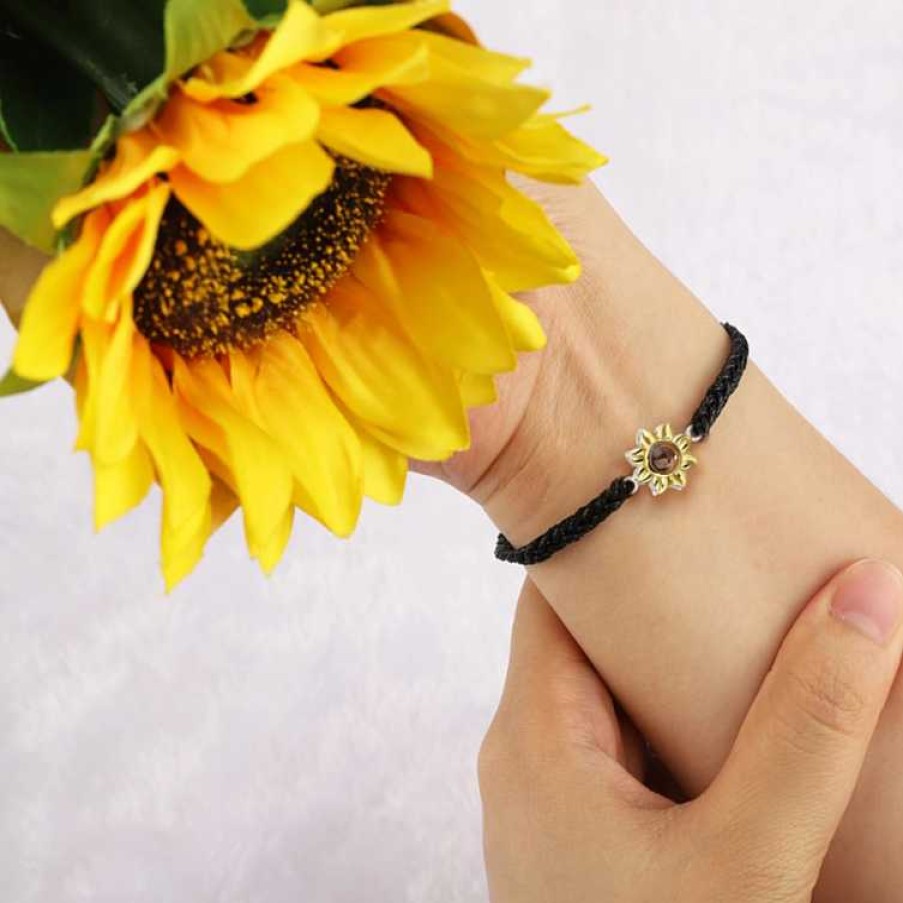 Bracelets & Anklets Coordonné | Sunflower Photo Bracelet Pink