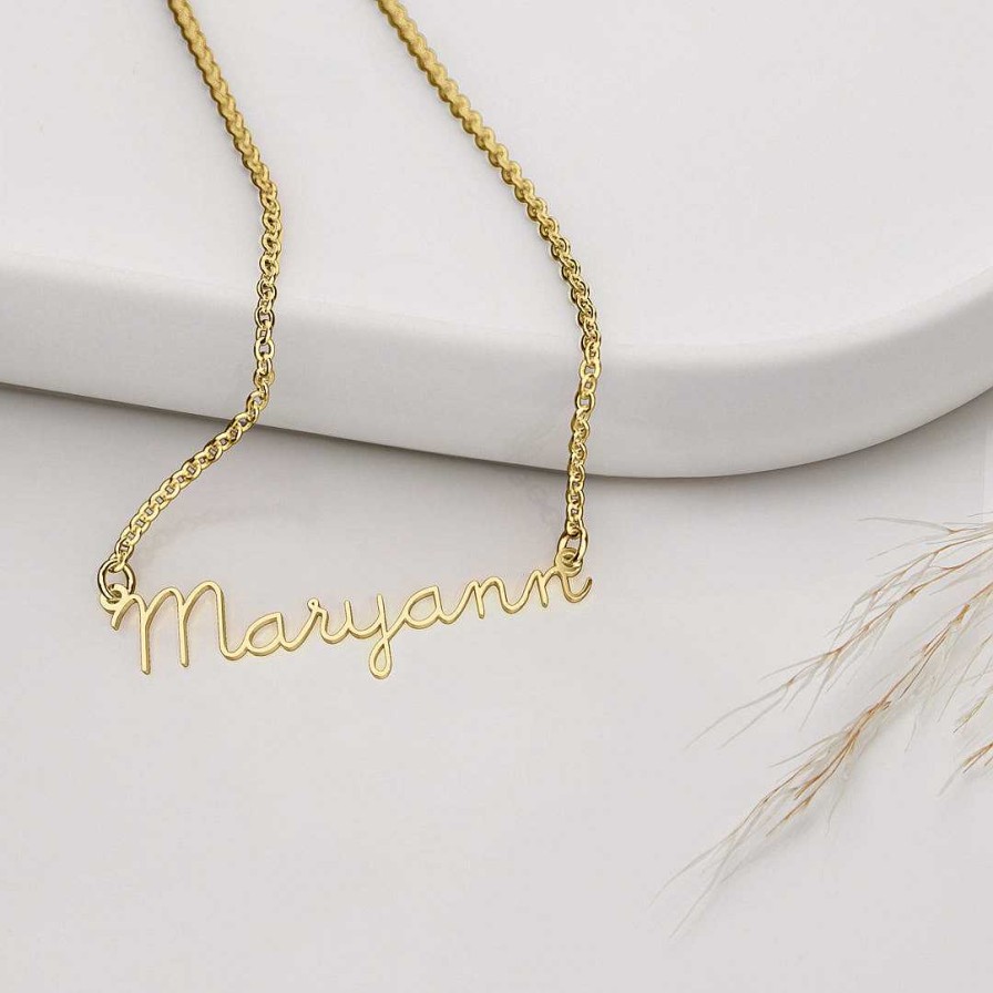 Necklaces Coordonné | Matilda Name Necklace 18K Gold Plated