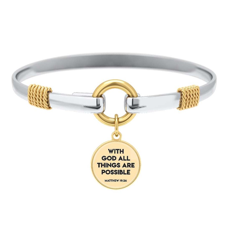 Bracelets & Anklets Coordonné | All Things Are Possible - Two-Tone Custom Charm Bracelet Gold