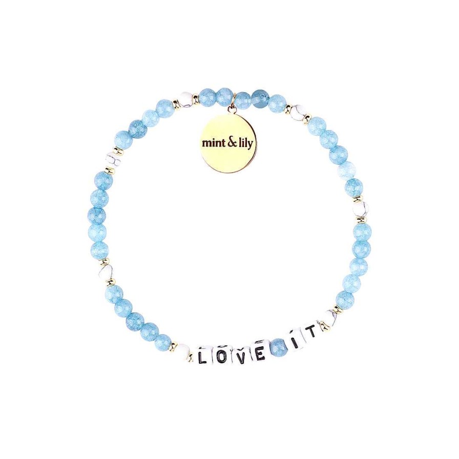 Bracelets & Anklets Coordonné | Custom Blue Stone Beaded Friendship Bracelet White