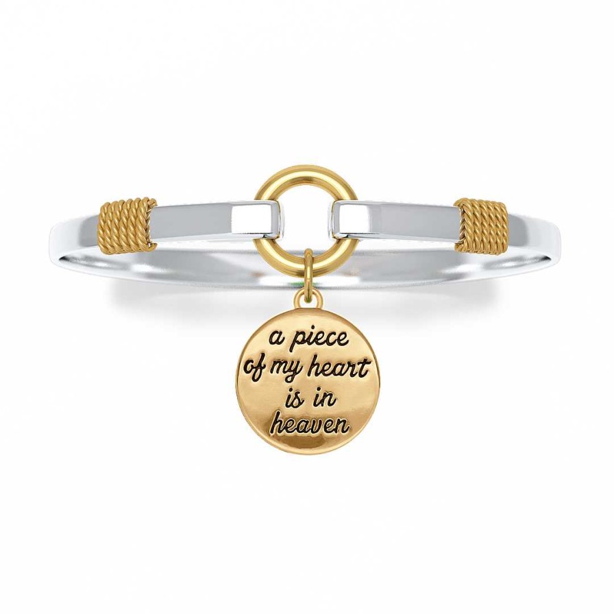 Bracelets & Anklets Coordonné | Piece Of My Heart - Two-Tone Custom Charm Bracelet Gold