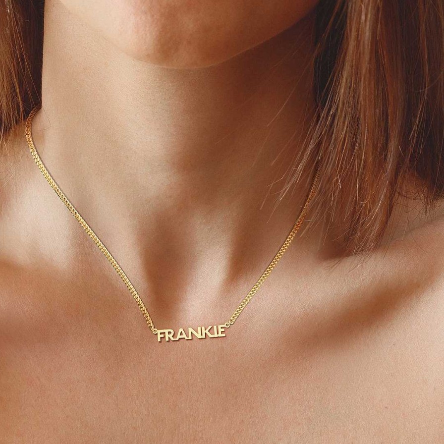 Necklaces Coordonné | Te Amo Name Necklace 18K Gold Plated