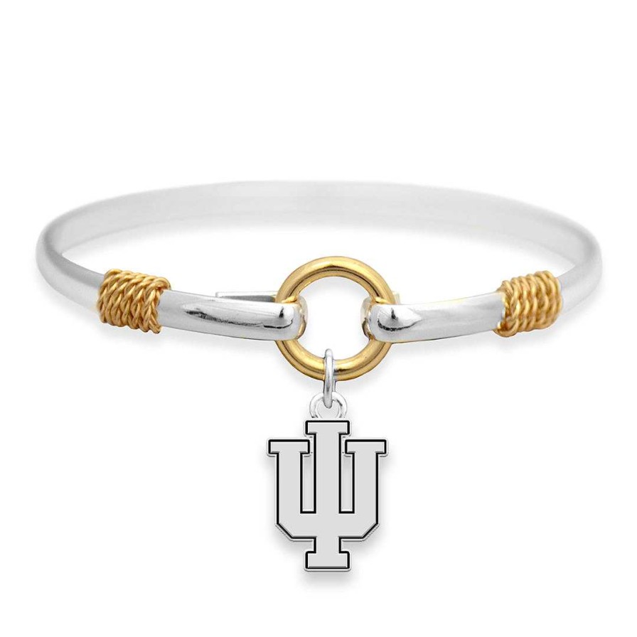 Bracelets & Anklets Coordonné | Indiana Hoosiers Two-Tone Bracelet