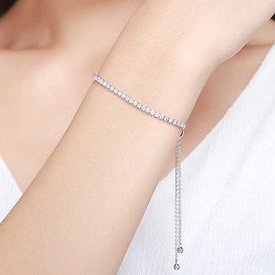 Bracelets & Anklets Coordonné | Thin Tennis Bracelet Silver