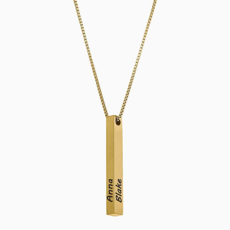 Necklaces Coordonné | Muse Pillar Bar Necklace 18K Gold Plated