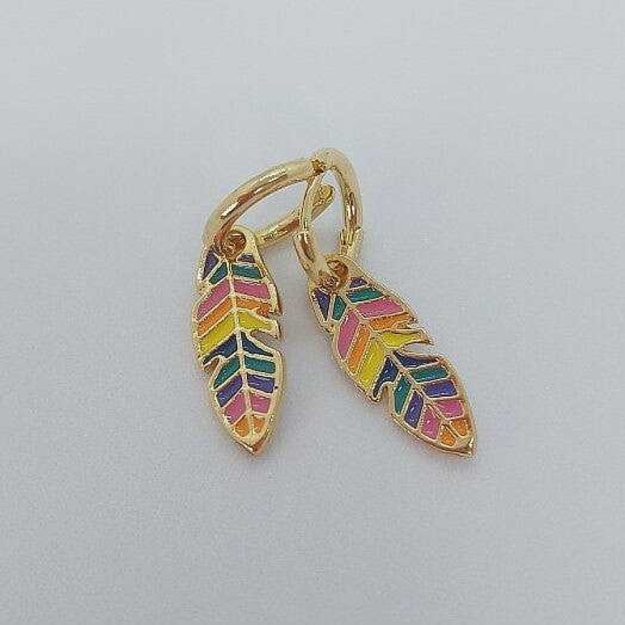 Earrings Coordonné | Rainbow Feather Earrings