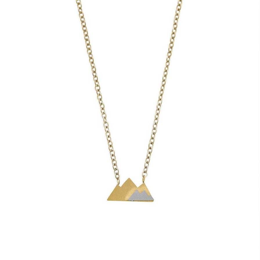 Necklaces Coordonné | Mountain Range Necklace Gold