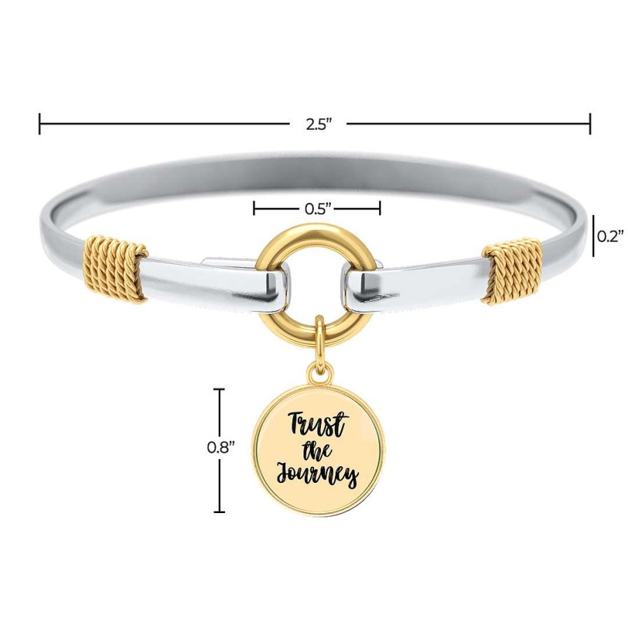 Bracelets & Anklets Coordonné | Trust The Journey - Two-Tone Custom Charm Bracelet Gold