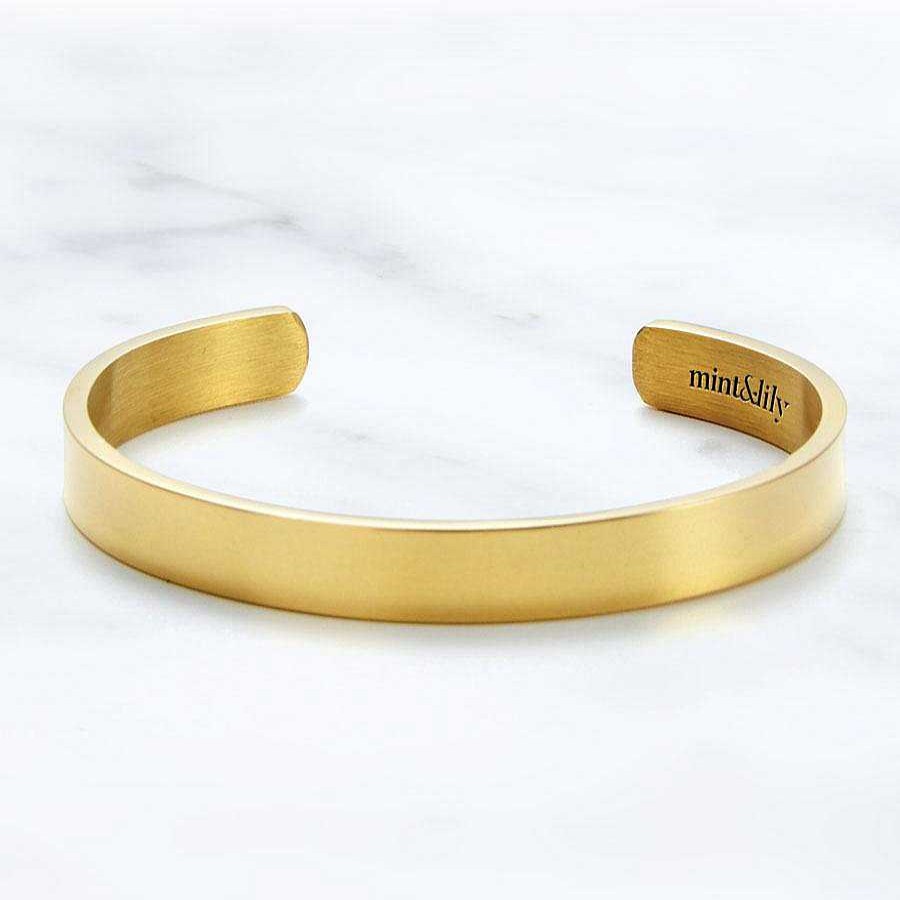 Bracelets & Anklets Coordonné | Mothers And Daughters Never Truly Apart Personalizable Cuff Bracelet 18K Gold Plated