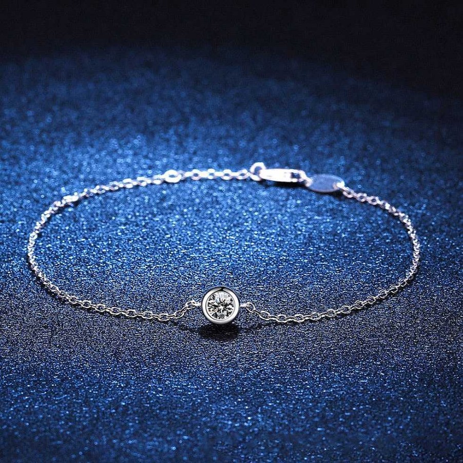 Bracelets & Anklets Coordonné | Moissanite Bubble Solitaire Bracelet