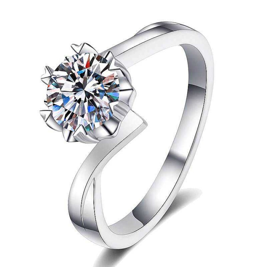 Rings Coordonné | Heart-Set Moissanite Solitaire Ring