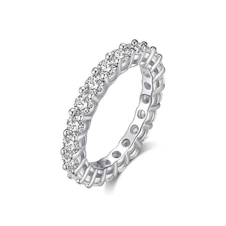 Rings Coordonné | Moissanite 3Mm Eternity Band