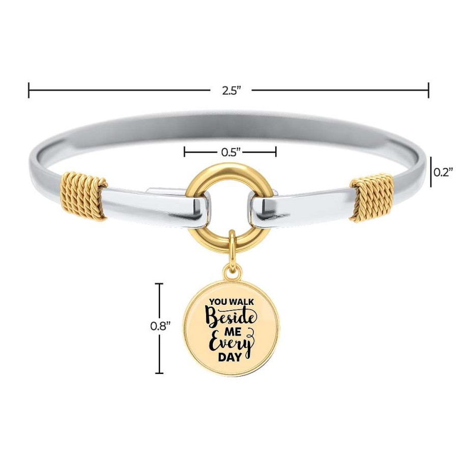 Bracelets & Anklets Coordonné | Walk Beside Me - Two-Tone Custom Charm Bracelet Gold