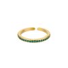 Rings Coordonné | Adjustable Stacking Birthstone Ring Emerald