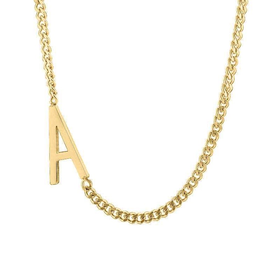 Necklaces Coordonné | The Skinny Initial Necklace 18K Gold Plated