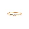 Rings Coordonné | Tiny Diamond Ring 18K Gold Over Sterling Silver