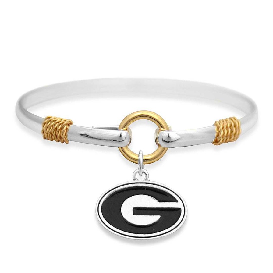 Bracelets & Anklets Coordonné | Georgia Bulldogs Two-Tone Bracelet